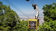Moiwa Ropeway featuring a gondola and landscape views