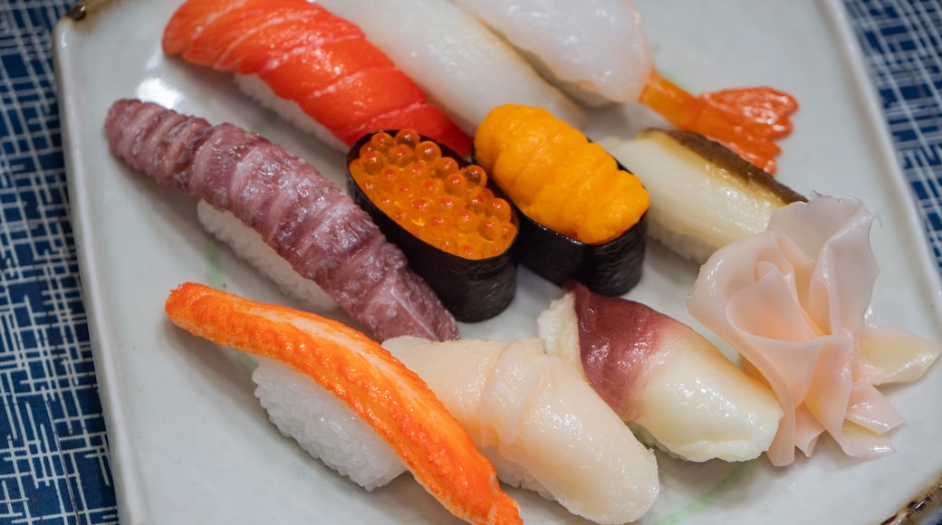 Nichigin-dōri featuring food