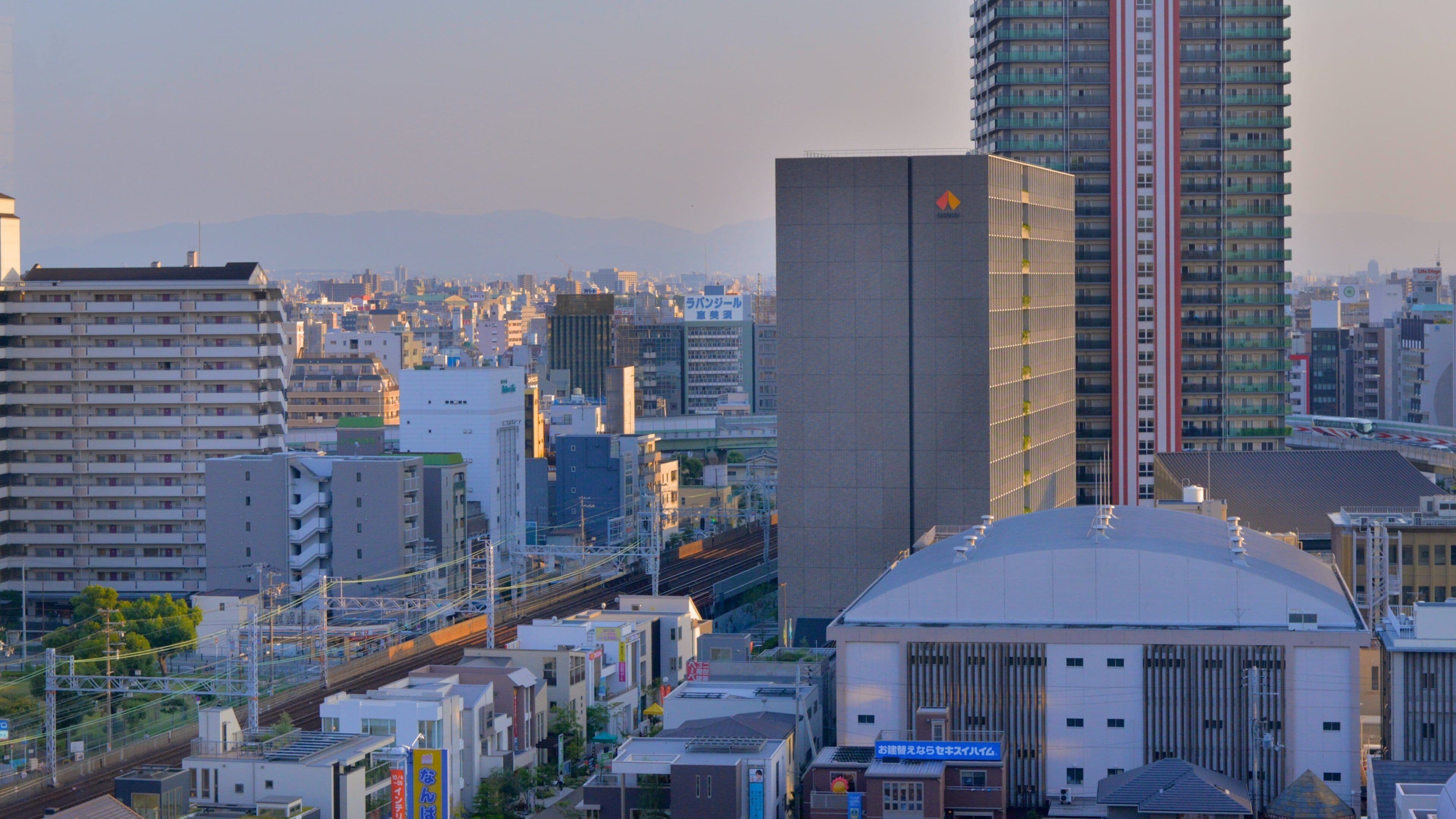 Osaka which includes a city