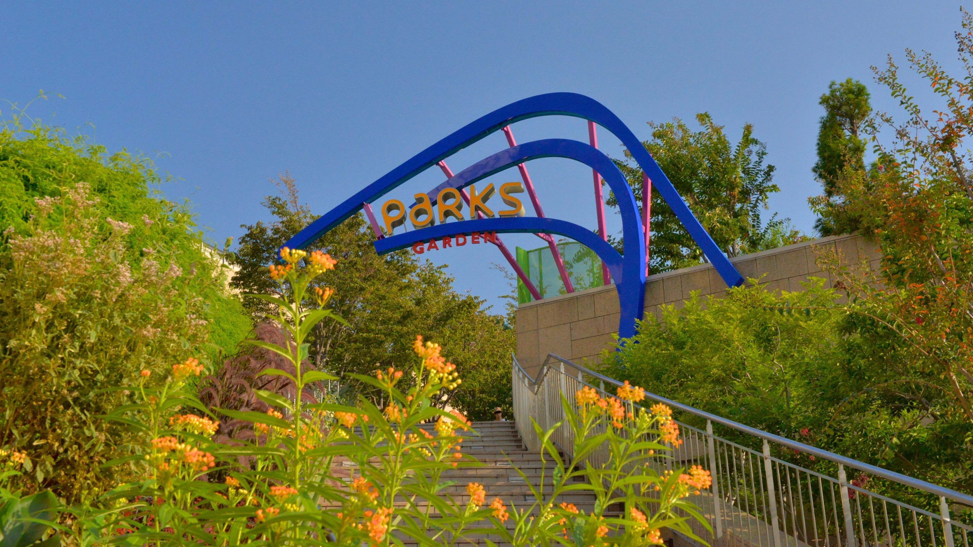 Osaka qui includes parc et signalisation