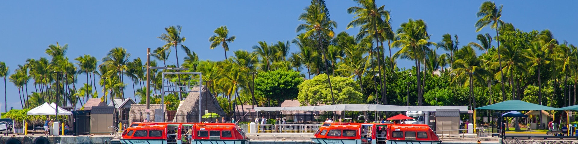 Kailua Pier featuring general coastal views, tropical scenes and a bay or harbor