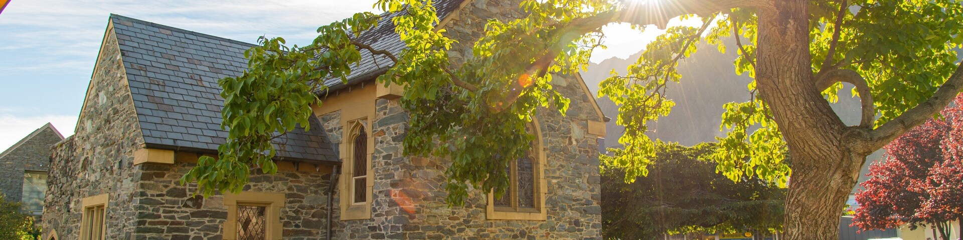 Church of St Peters which includes a sunset, heritage elements and a church or cathedral