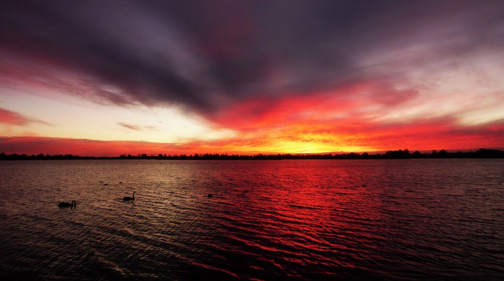 Dramatic Sunset, Lake Wendouree Ballarat City Victoria Australia