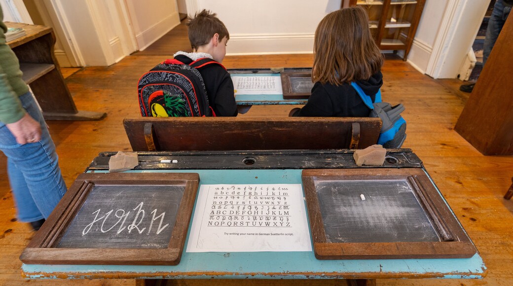 Hahndorf Academy & Heritage Museum featuring interior views as well as children