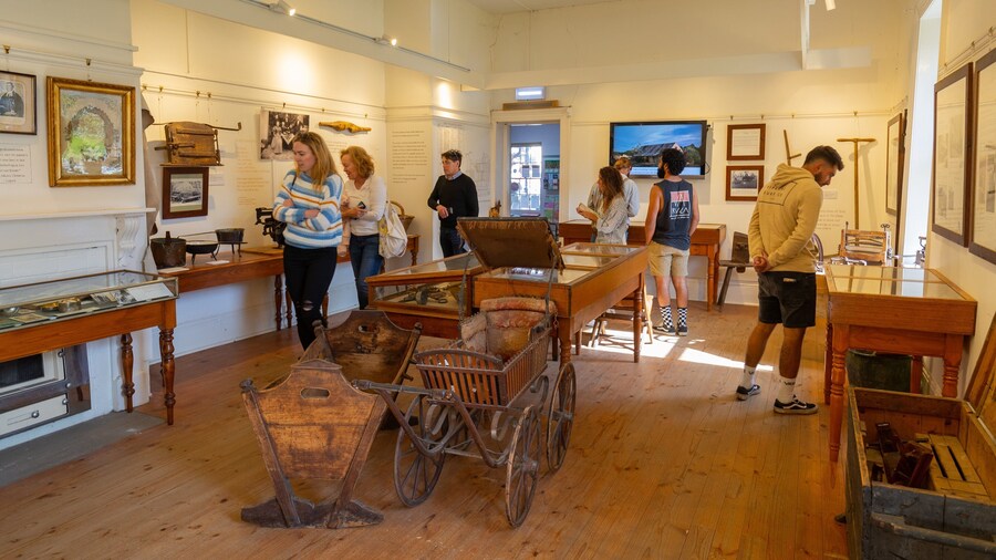 Hahndorf Academy & Heritage Museum showing interior views as well as a small group of people