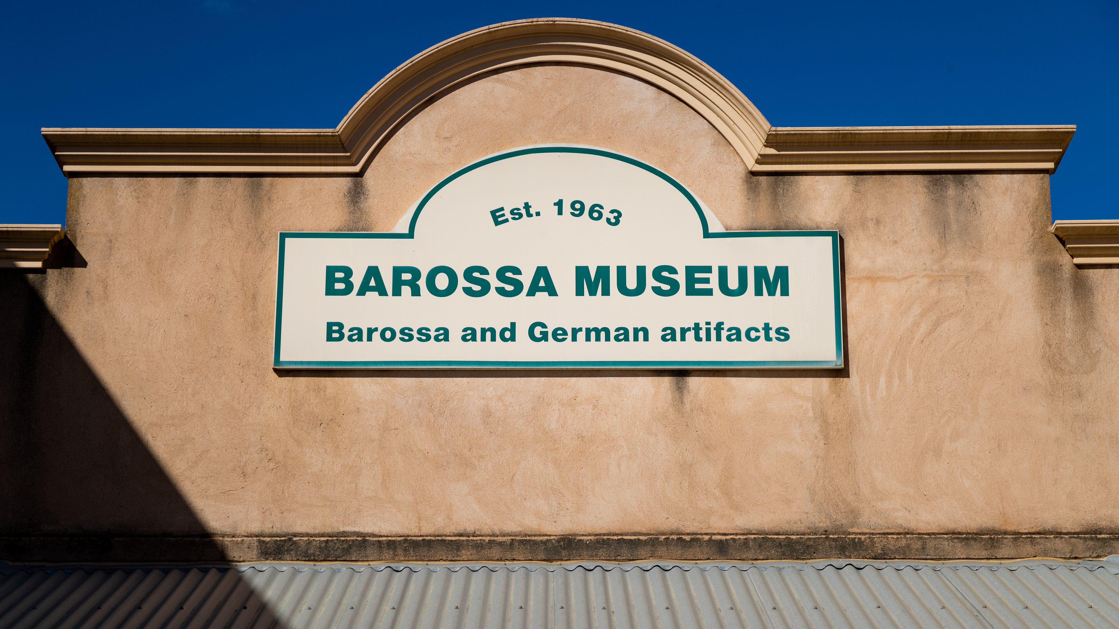 Barossa Museum showing signage