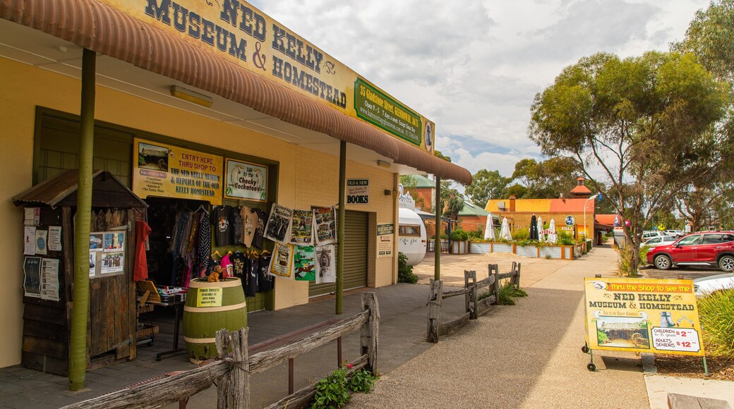 Ned Kelly Museum & Homestead showing a small town or village