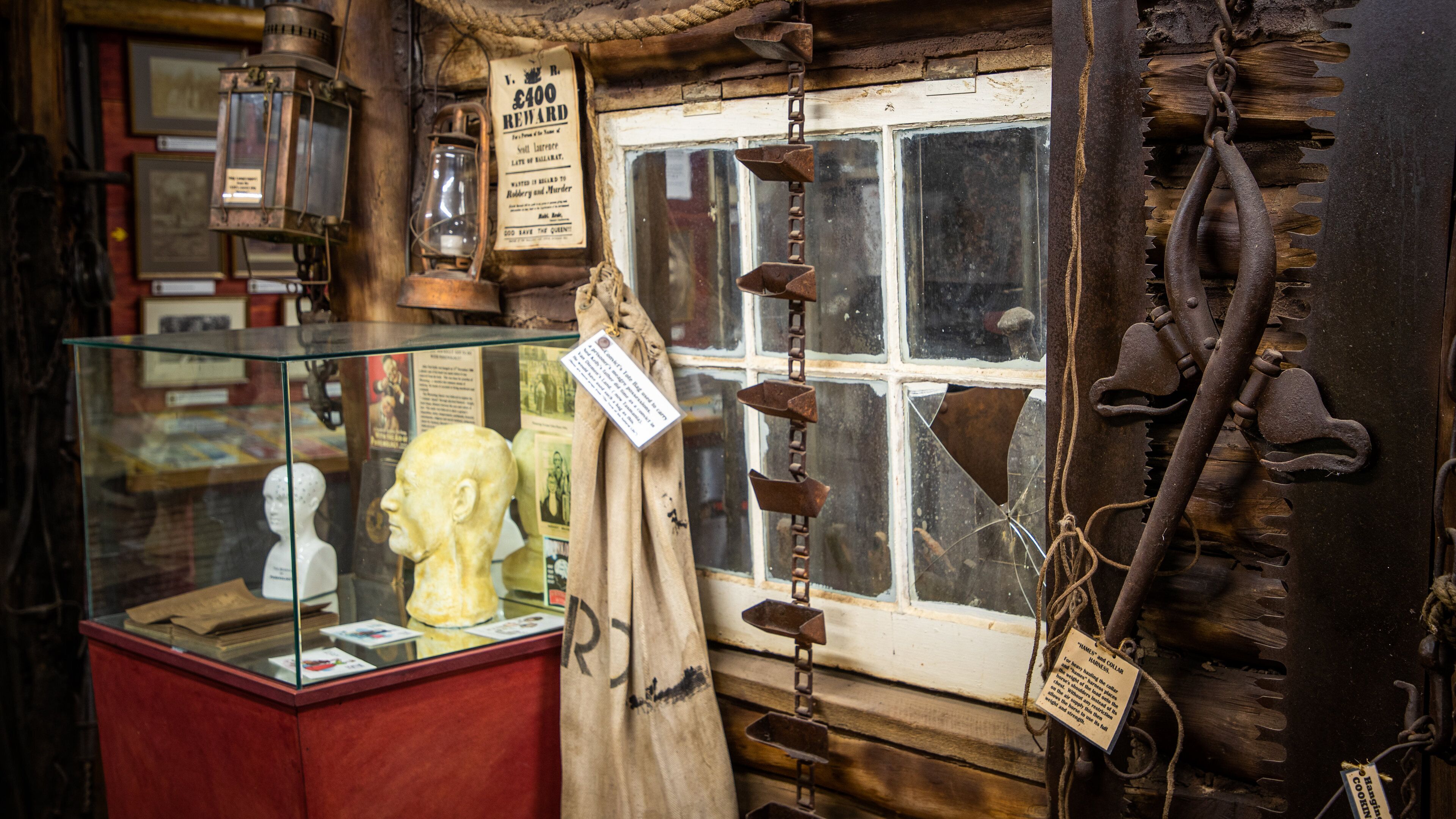 Ned Kelly Museum & Homestead showing interior views
