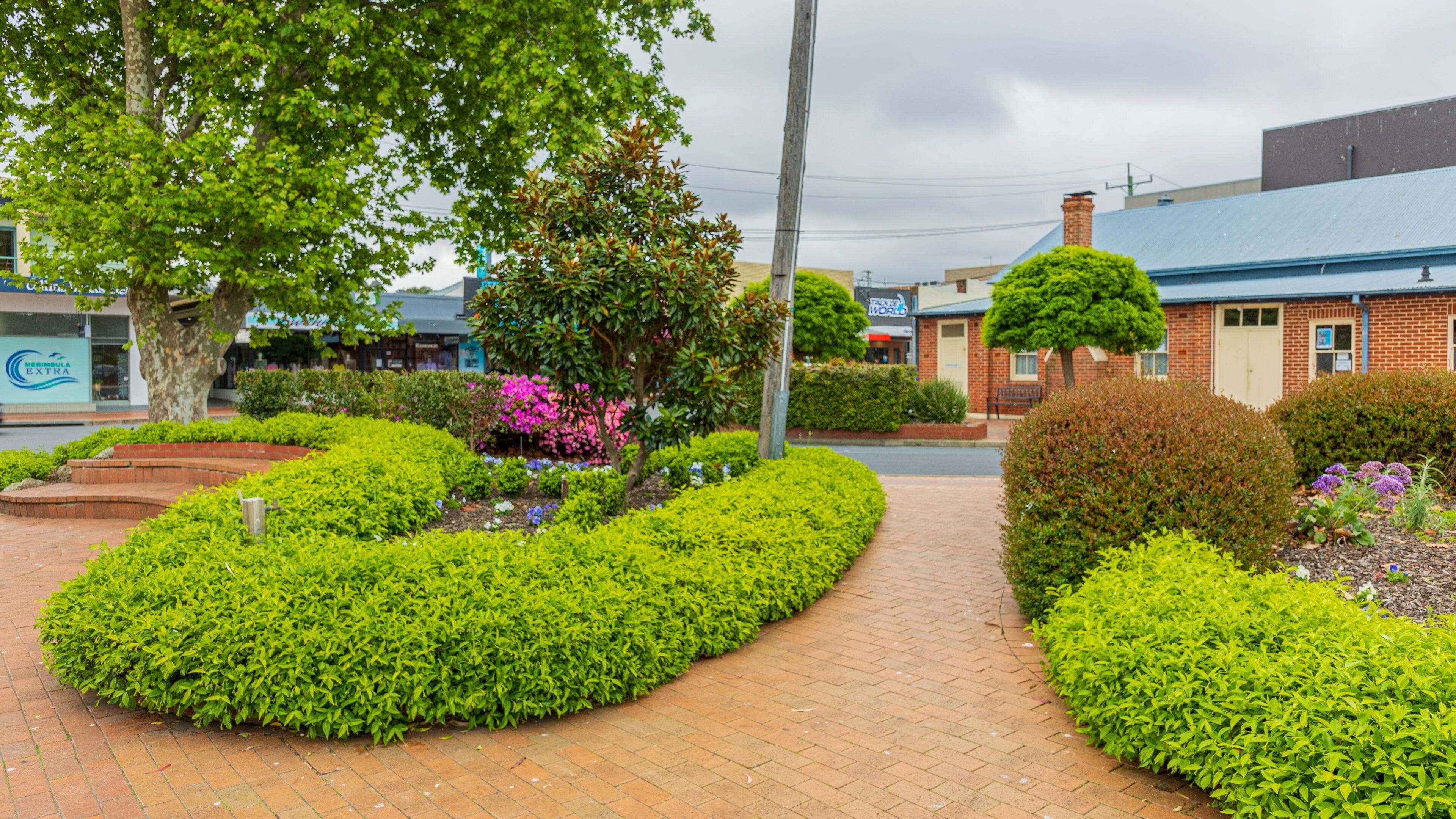 Merimbula Boardwalk featuring a park