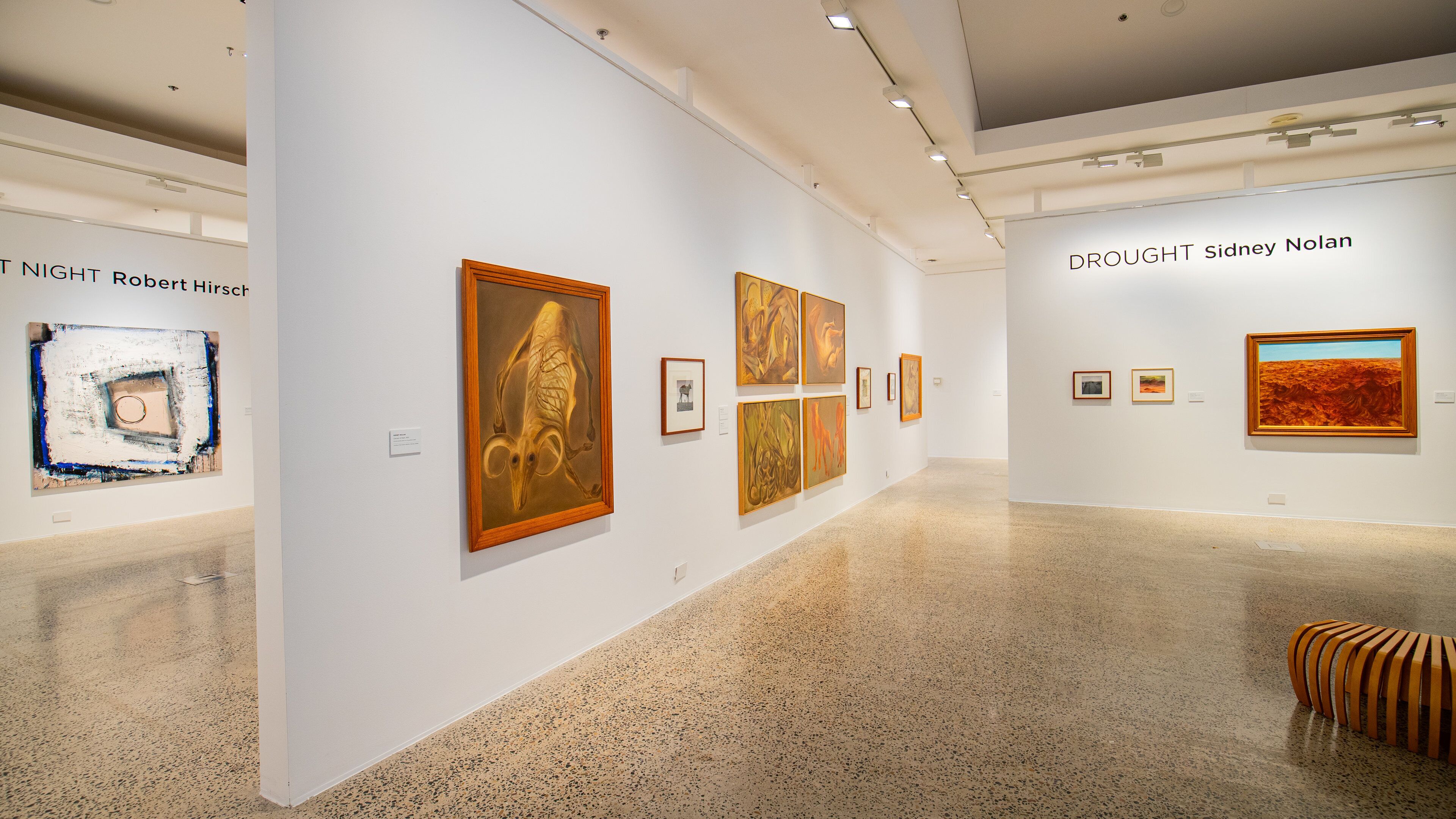 Bathurst Regional Art Gallery featuring art and interior views