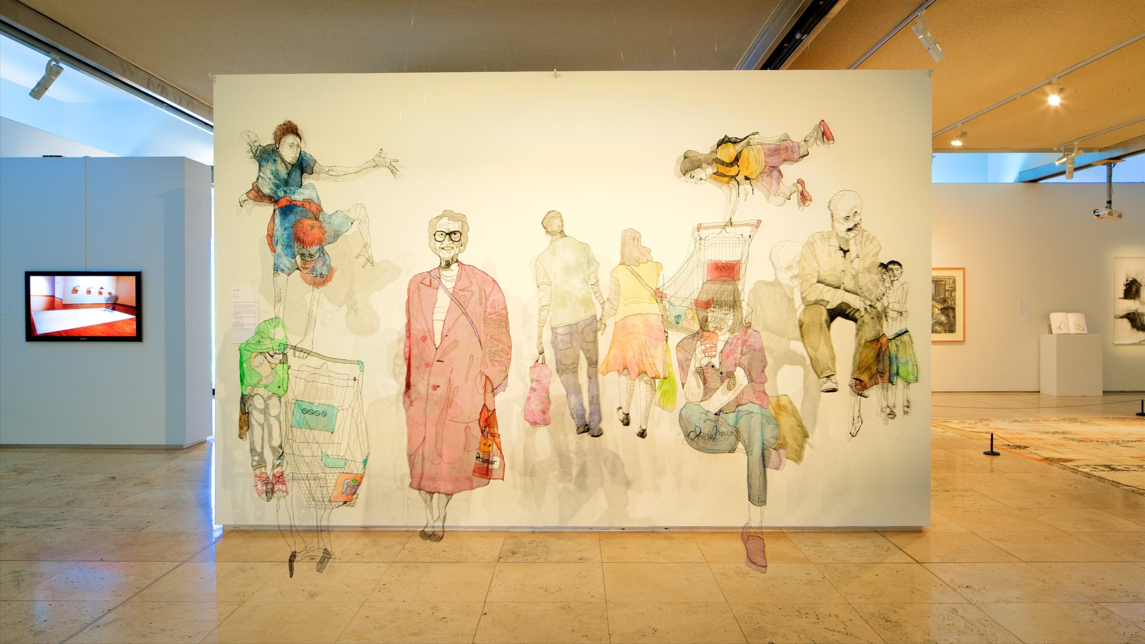 Newcastle Art Gallery showing art and interior views