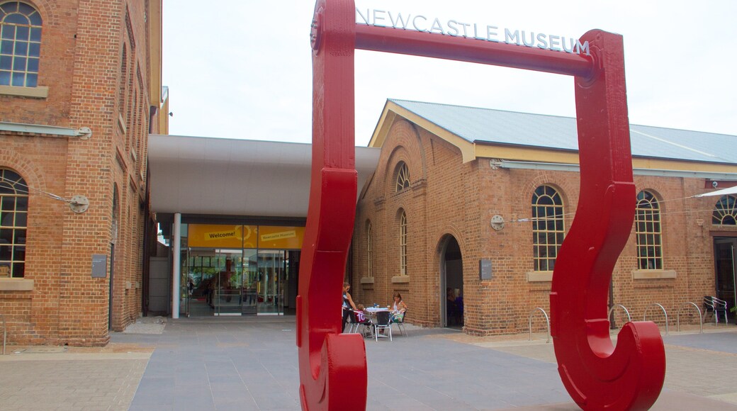 Newcastle Museum which includes signage