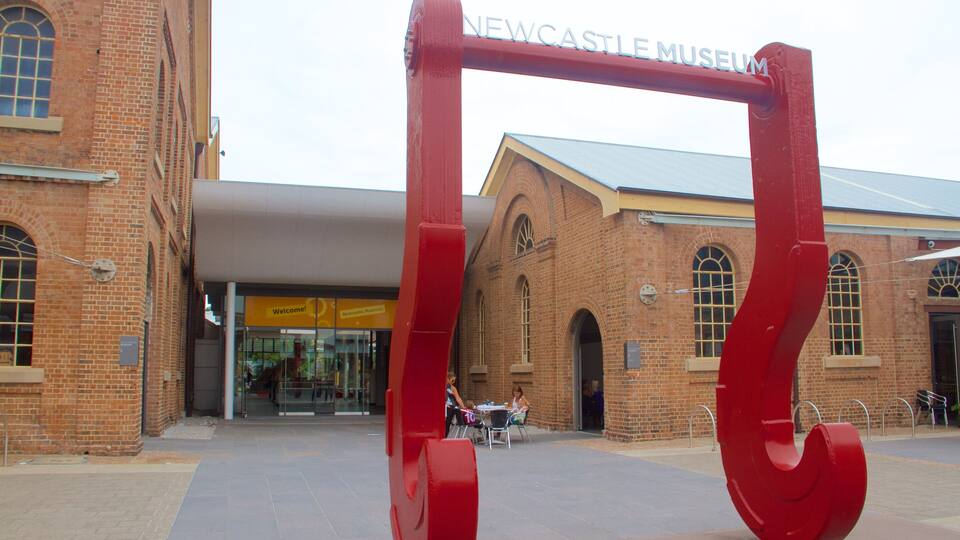 Newcastle Museum which includes signage