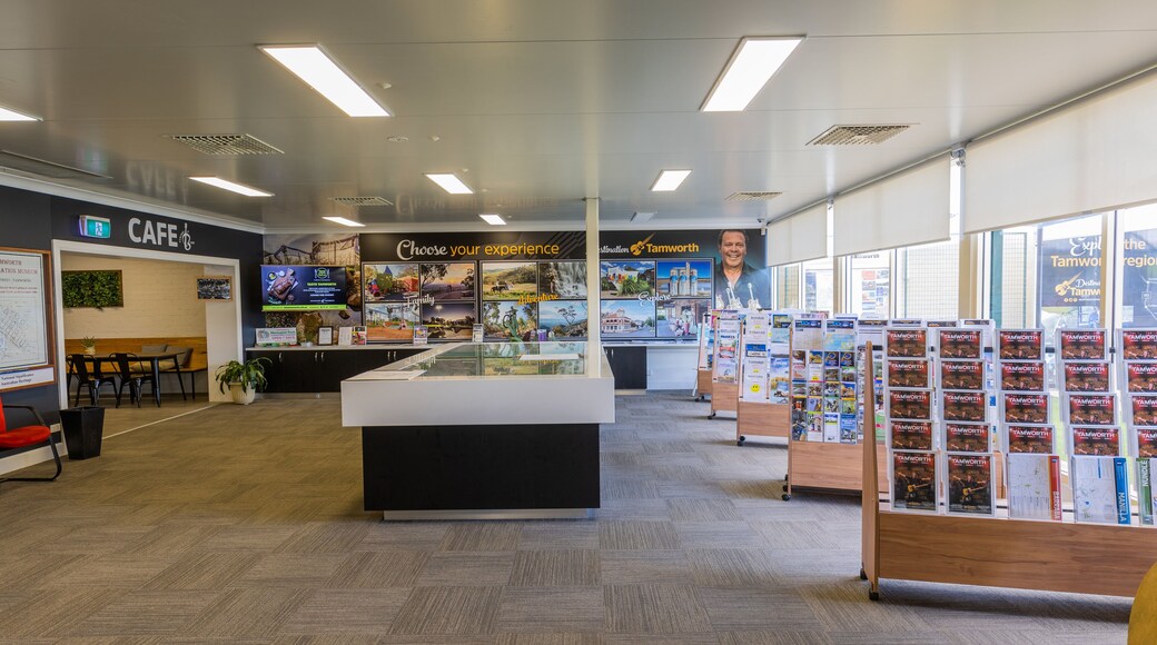 Big Golden Guitar Tourist Centre showing interior views