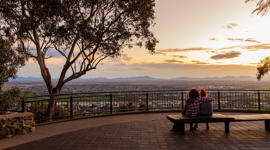 Oxley Scenic Lookout featuring views, a sunset and landscape views