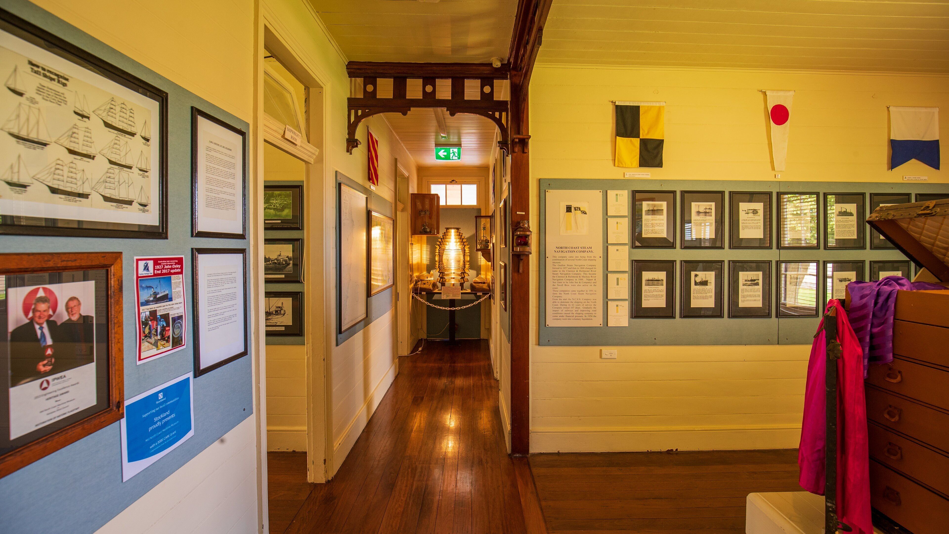 Mid North Coast Maritime Museum featuring interior views