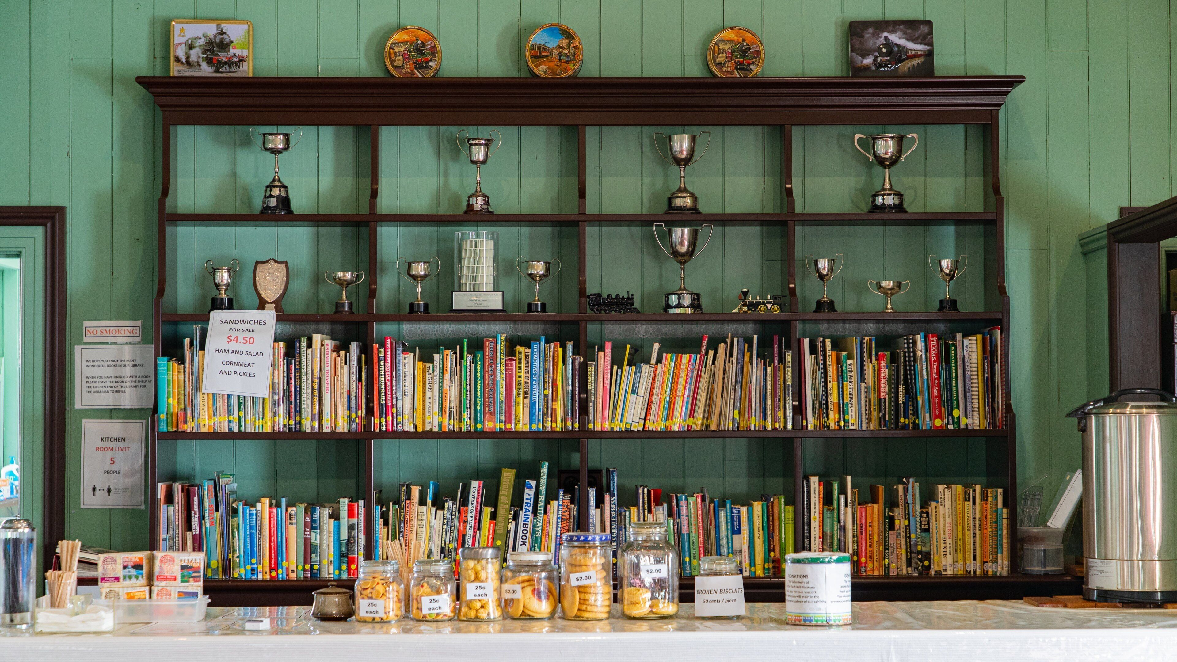 Archer Park Station & Steam Train Museum which includes interior views