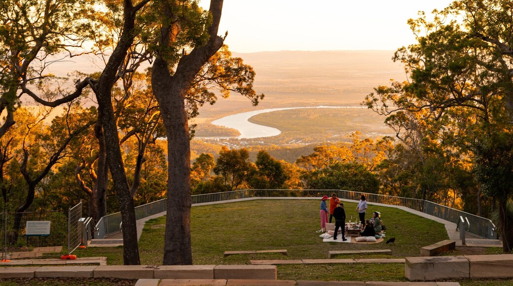 Berserker which includes views, a garden and a sunset
