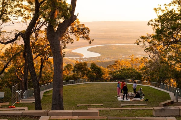 Berserker which includes views, a garden and a sunset