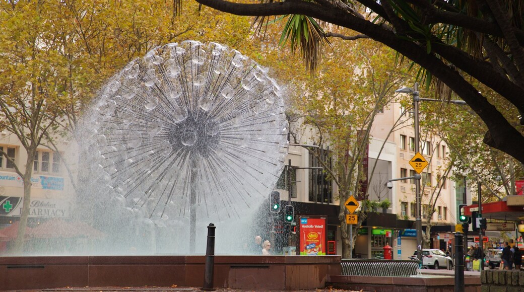 El Alamein Fountain que incluye una fuente