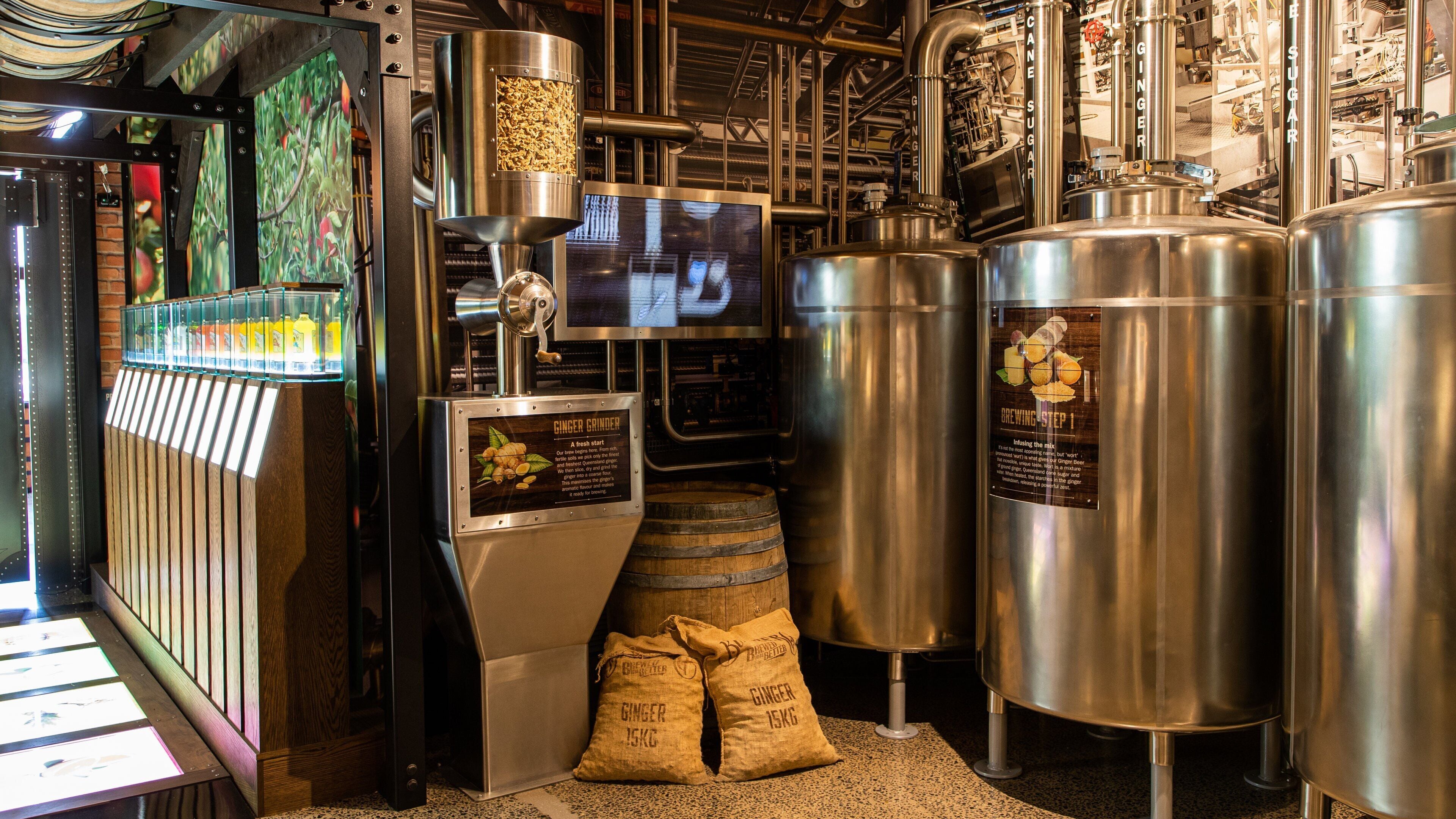 Bundaberg Barrel showing interior views