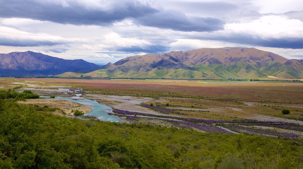 Clay Cliffs featuring mountains, landscape views and a river or creek