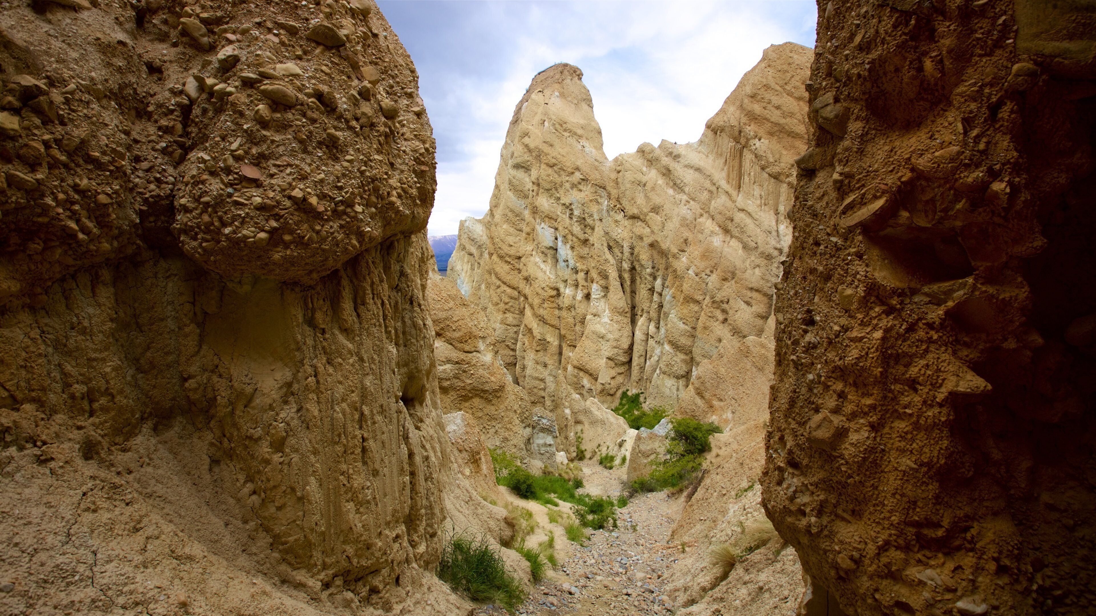 Clay Cliffs mostrando paesaggi rilassanti e gola o canyon