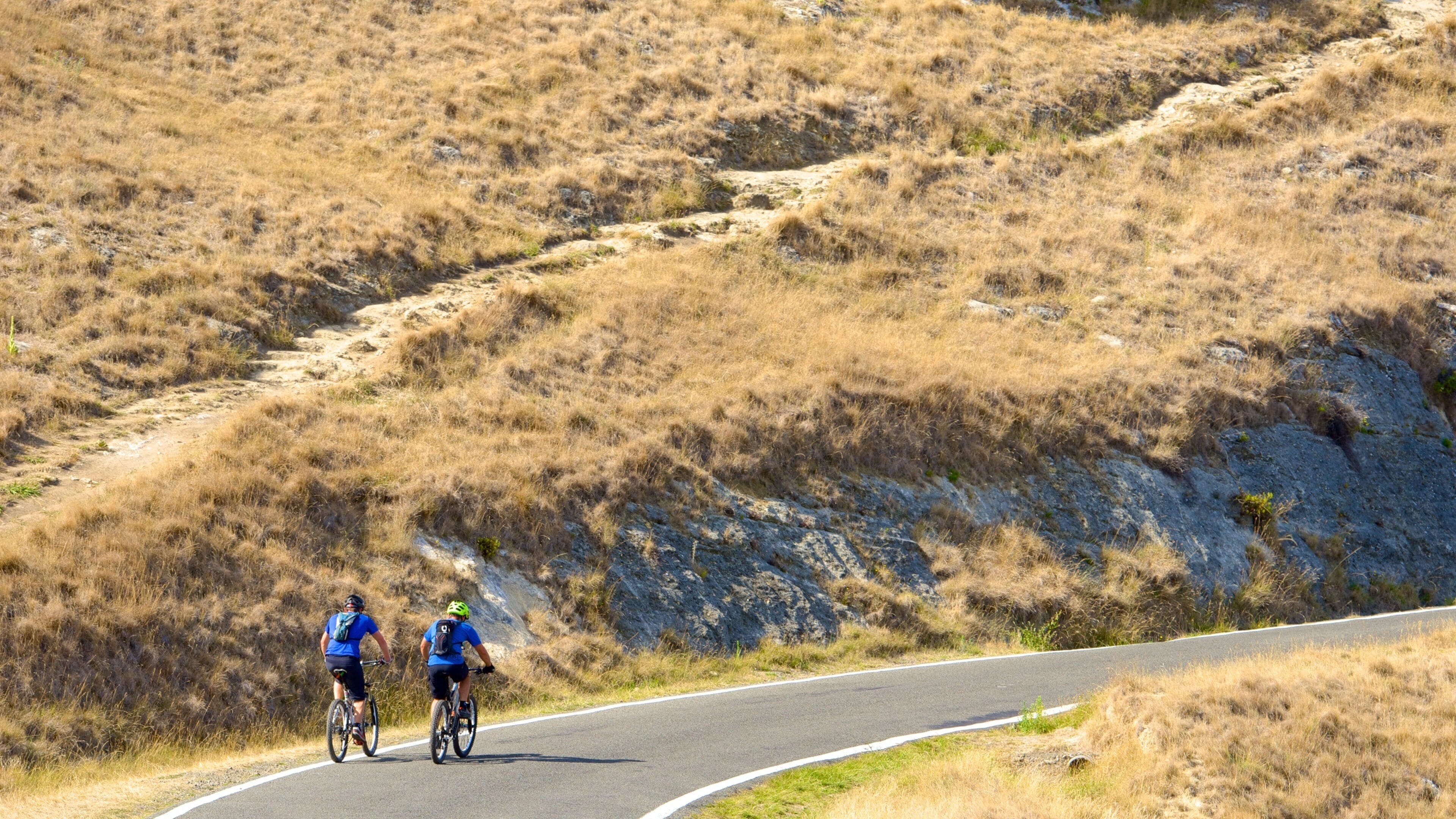 Te Mata-toppen og byder på fredfyldte omgivelser og landevejscykling såvel som en lille gruppe mennesker