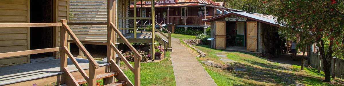 Herberton Historic Village featuring a small town or village