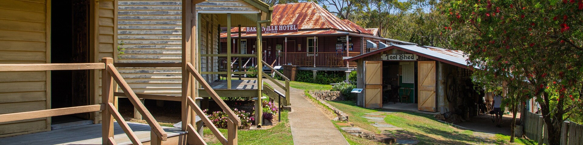 Herberton Historic Village featuring a small town or village