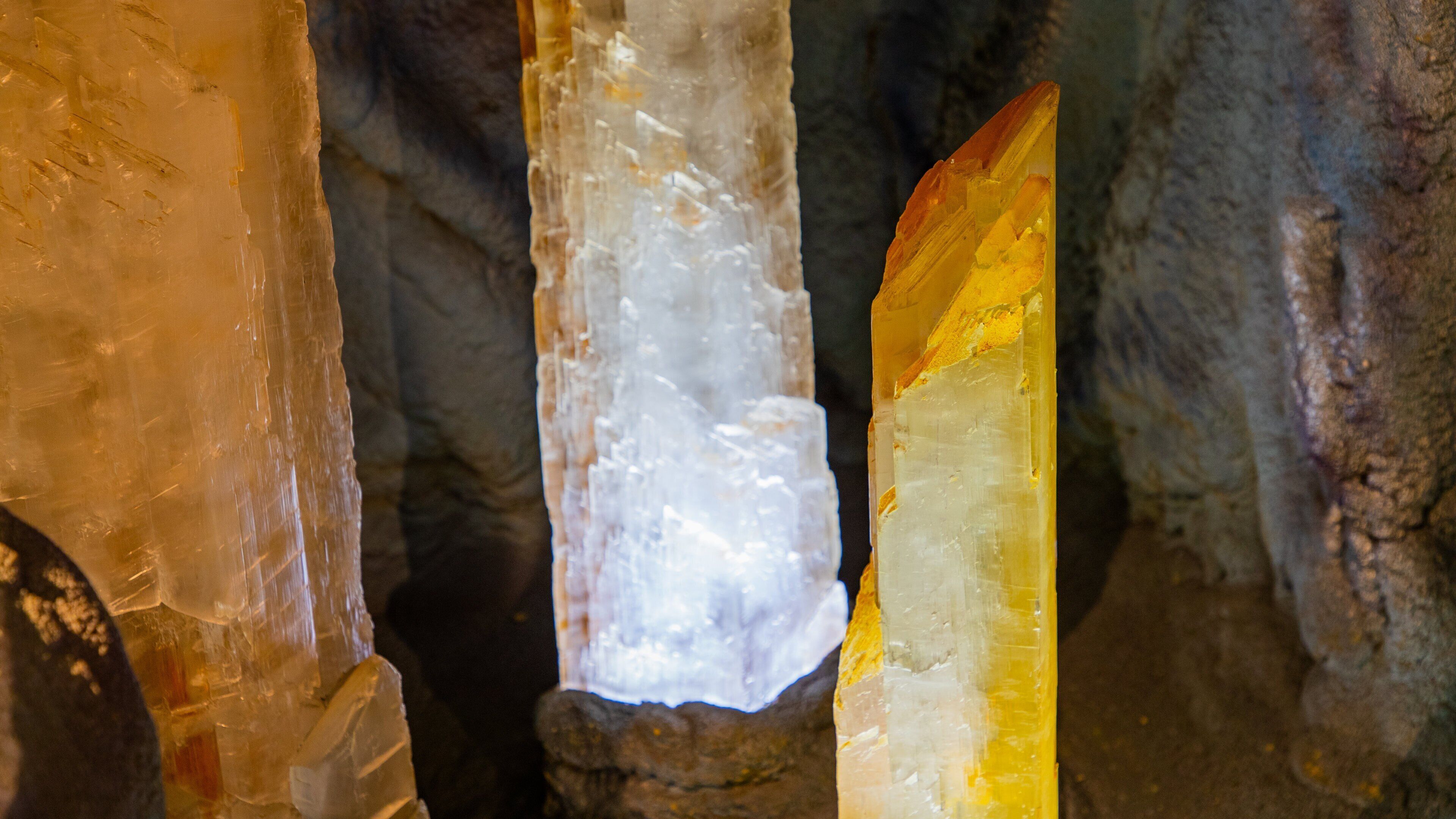 Crystal Caves showing caves