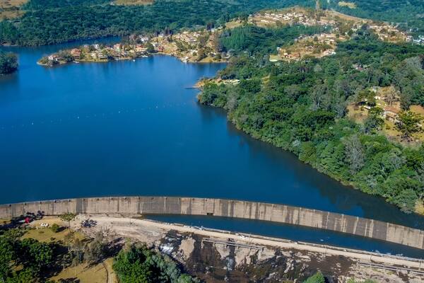 Salto Dam Lake in São Francisco de Paula, Rio Grande do Sul, Brazil