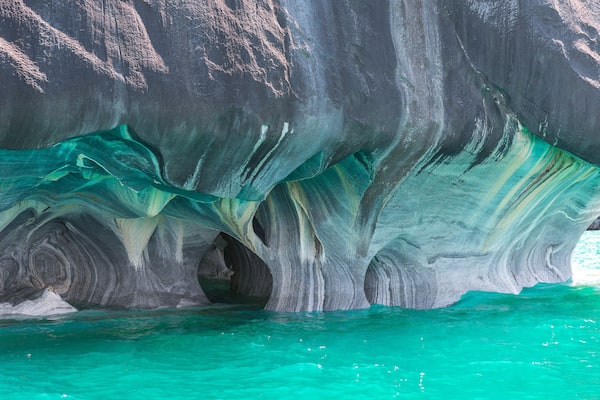 Marble Cathedral of lake General Carrera, Chilean Patagonia
