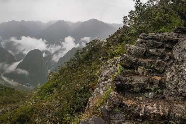 Machu Picchu im Nebel