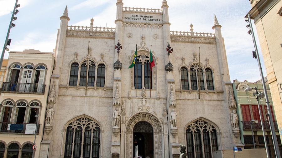 Rio de Janeiro, Brazil, January 2020- view of The Royal Portuguese Cabinet of Reading