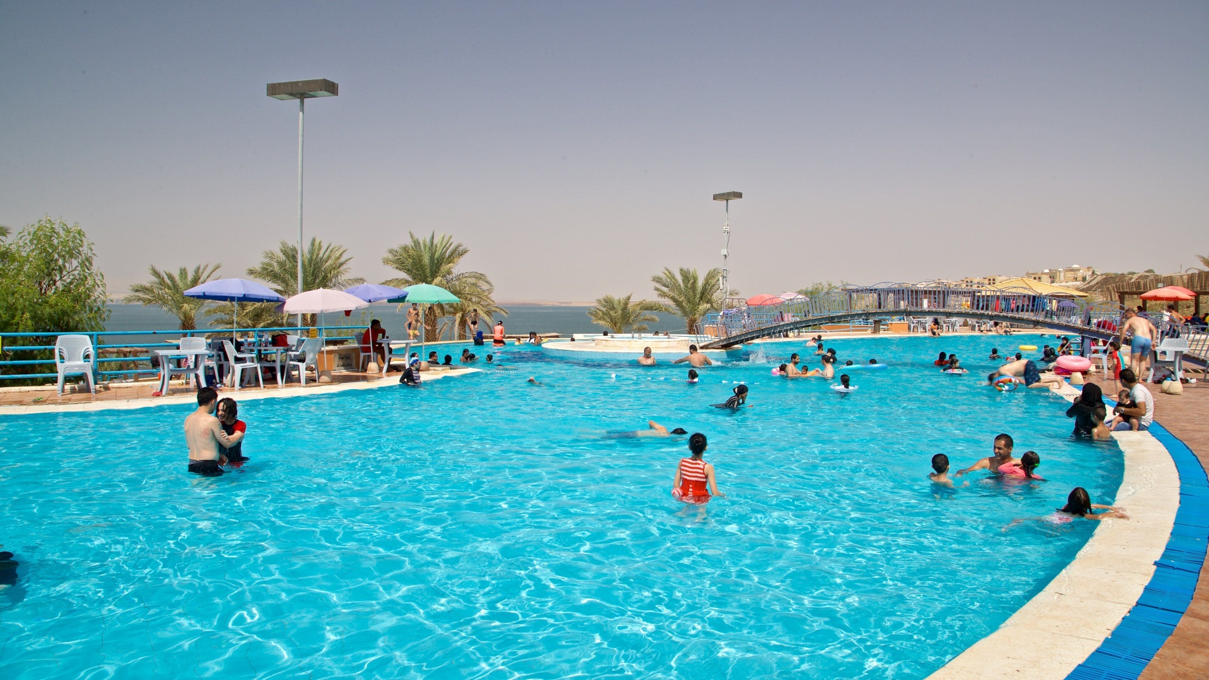 Amman Beach which includes swimming, a pool and general coastal views
