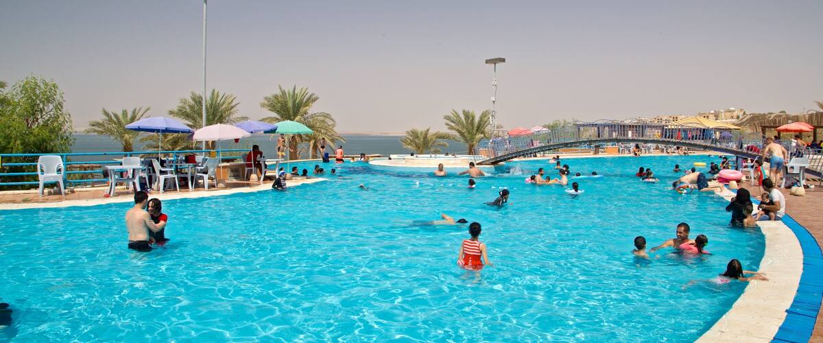 Amman Beach which includes swimming, a pool and general coastal views