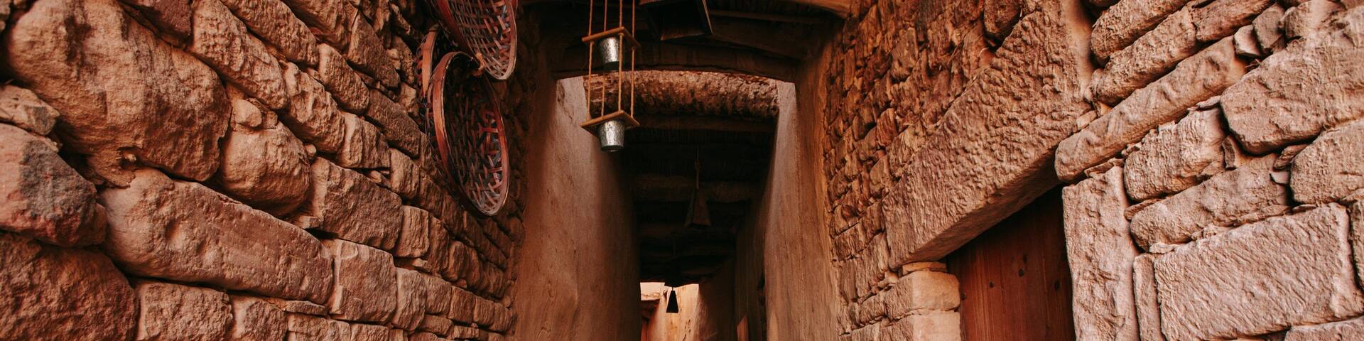 AlUla Old Town featuring interior views and heritage elements