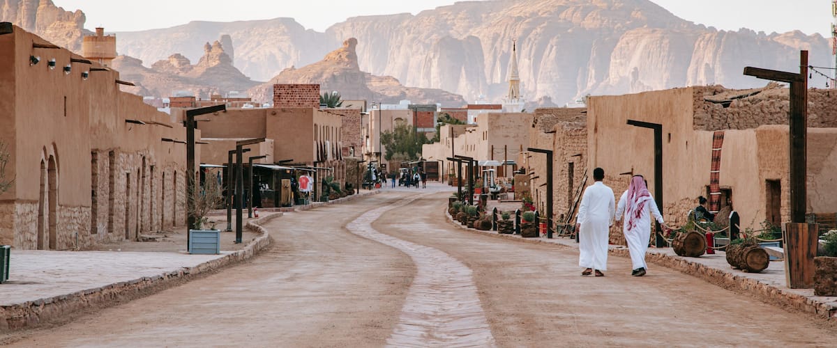 AlUla Old Town featuring a small town or village and street scenes