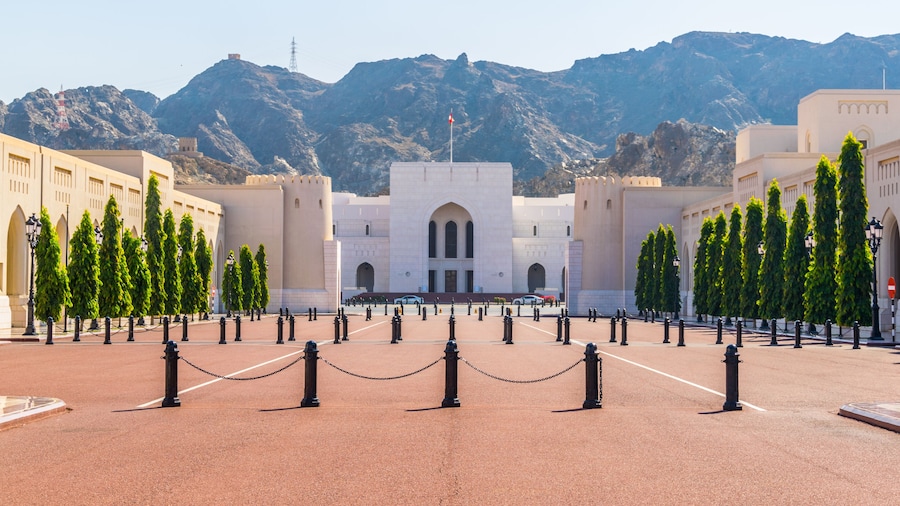 View of the National museum of Oman in Muscat.