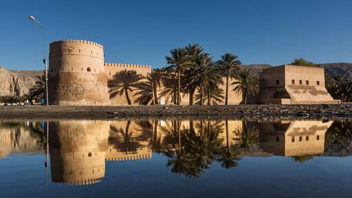 Khasab castle, Musandam peninsula, Oman, Arabia