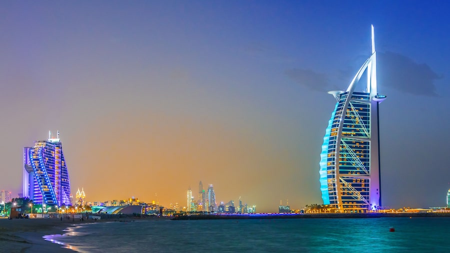 Burj Al Arab, a luxury hotel in Dubai, UAE