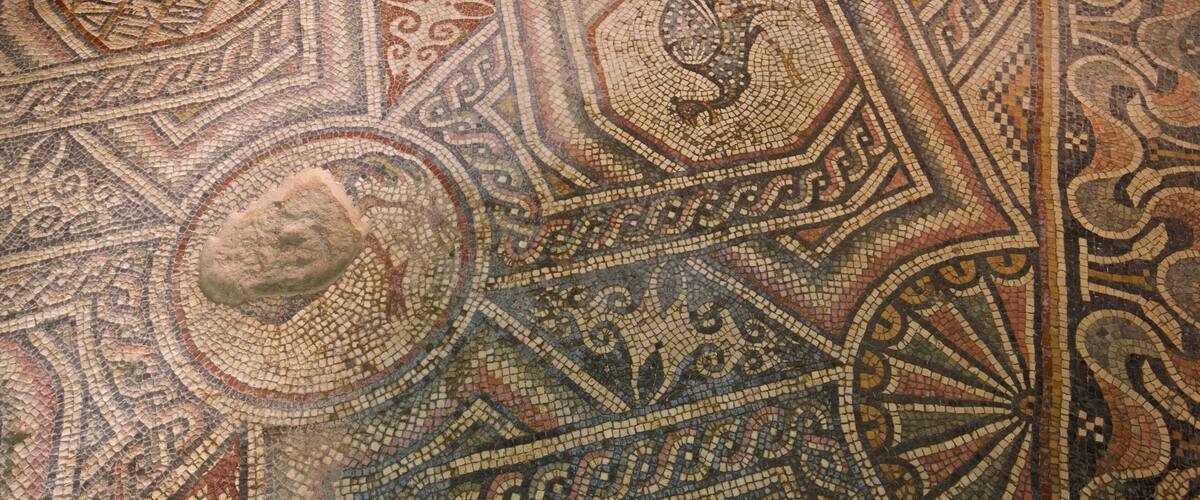 Madaba arkeologiske park som viser kulturarv