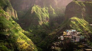 Fontainhas, kleiner Ort auf Santo Antão, Cape Verde, West Africa