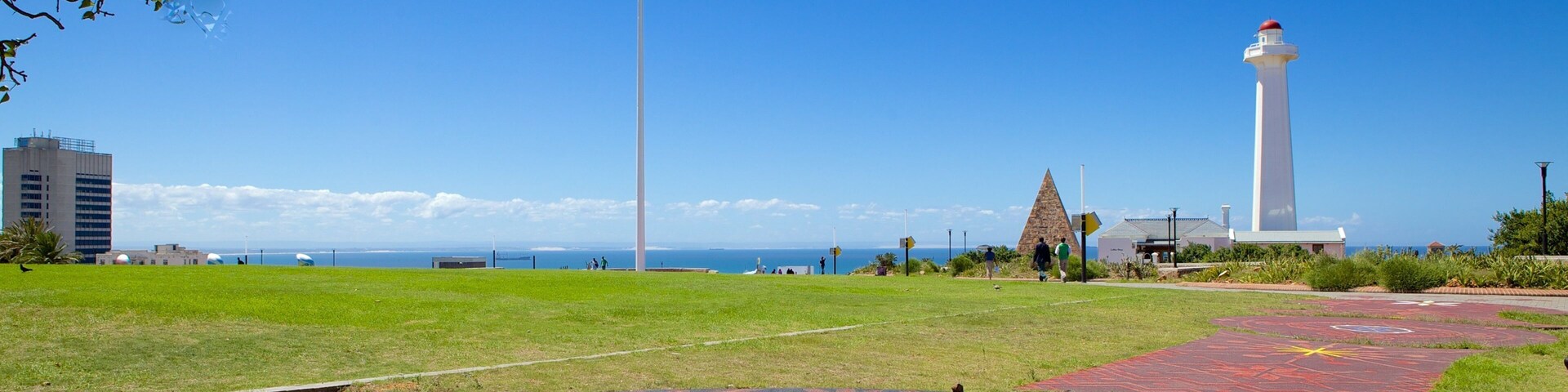 Donkin Reserve showing general coastal views and a garden