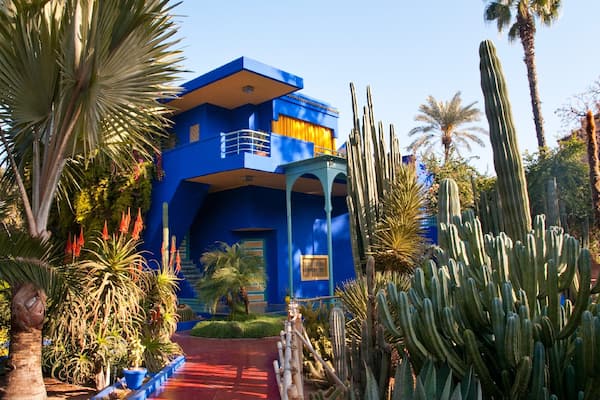 Majorelle Gardens showing a garden