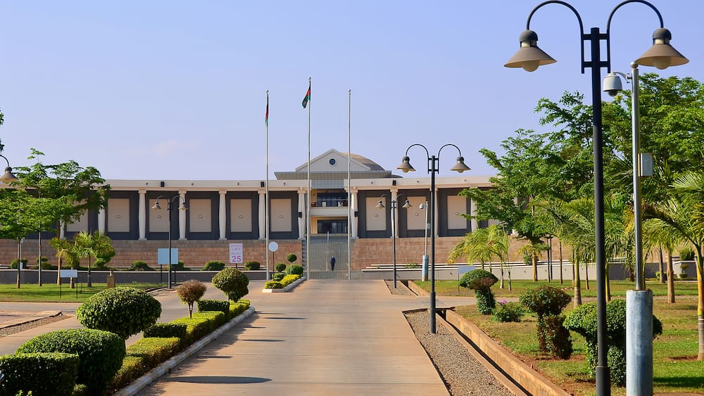 The Houses of Parliament in Lilongwe - the capital city Malawi.