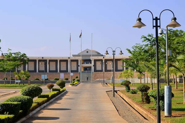 The Houses of Parliament in Lilongwe - the capital city Malawi.