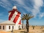 Cape Town city and Lighthouse at Green Point, South Africa.