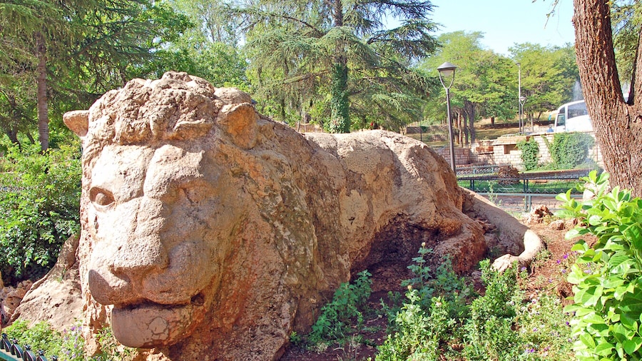 Stone lion, Ifrane, Morocco